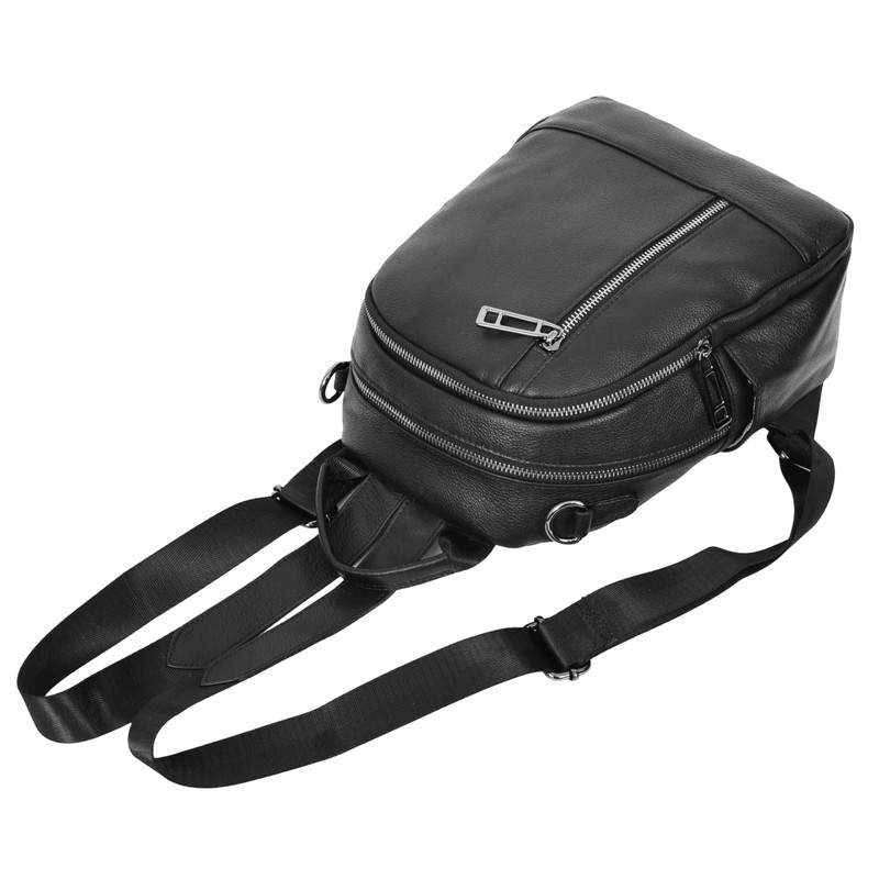 House of Luggage Small Size Womens Genuine Leather Fashion Backpack