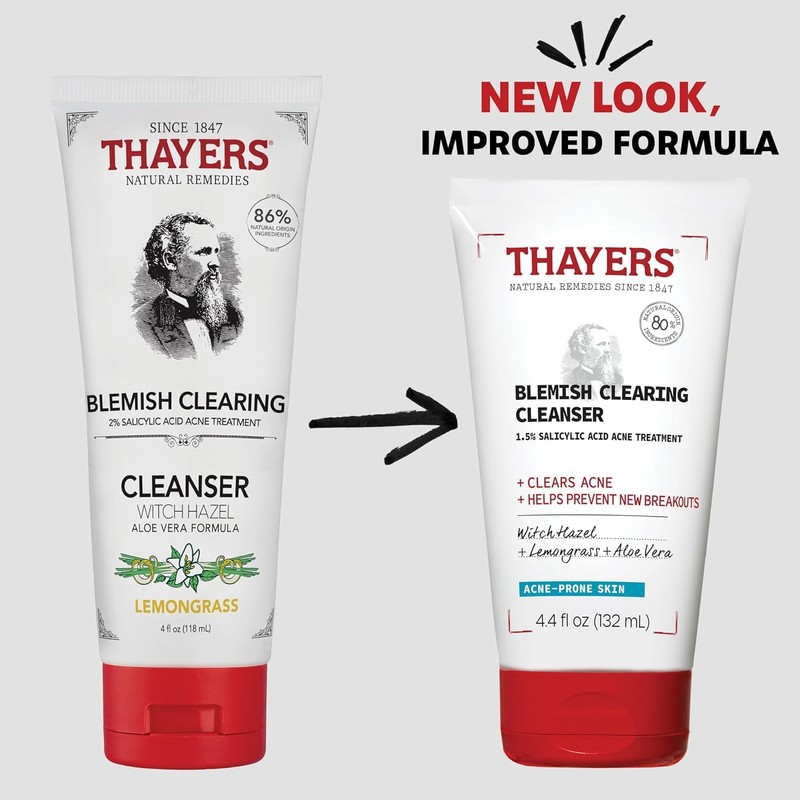 THAYERS Witch Hazel Blemish Cleanser, 4 Ounce