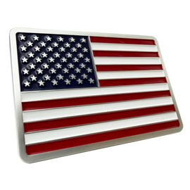 American Flag Metal Fridge Magnet, Square 3D Zinc Alloy Refrigerator Decor