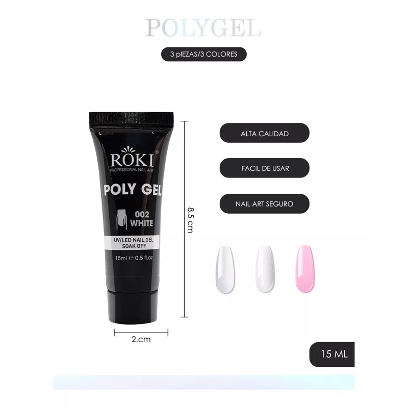 Obp Polygel Cristal Extendido 15ml + Herramientas De Aplicación