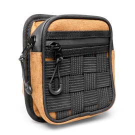 sukemichi Center Console Organizer Molle Pouches for Ford Bronco Accessories 2021 2022 2023 2024 2025 Molle Panel Armrest Organizer EDC Tool Pouch Multi-Purpose Gadget Tool Gear Bag, Orange