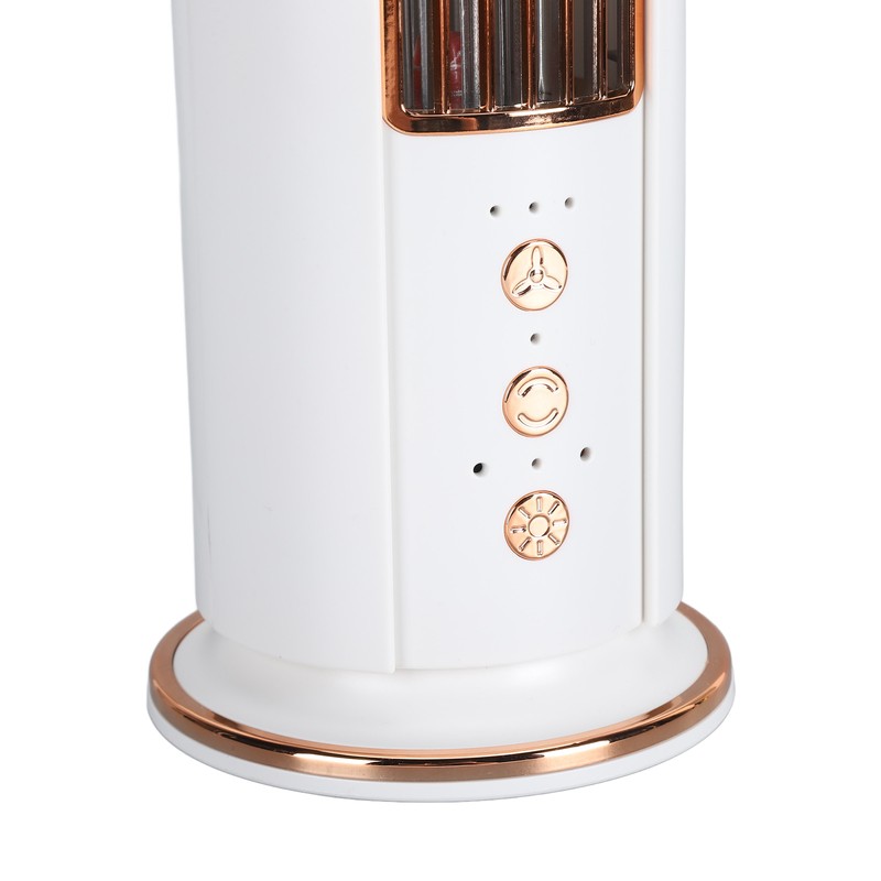 Desktop Bladeless Fan 3 Speed Wind Tower Shaped USB Rechargeable