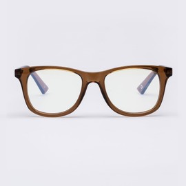 The Book Club Women's Blue Light Grime in Banishment Glasses, Cola, One Size