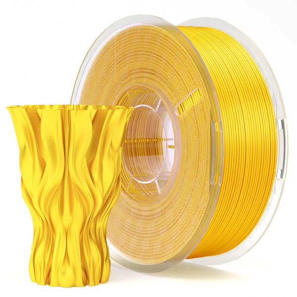 ELEGOO Silk PLA Filament 1.75mm Shiny Gold 1KG, 3D Printer
