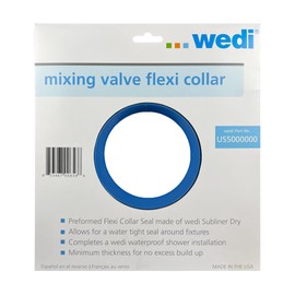 Wedi US5000000 Waterproofing Shower Sealing Mixing Valve Flexi Collar, Mixing Valve Seal for Shower Waterproofing Membrane Systems