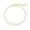 Philip Jones Gold Plated Flower Bracelet