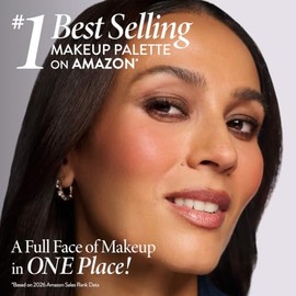 Paleta horneada Best of the Best en tamaño completo. Incluye bronceador, rubor, 2 iluminadores y 3 sombras de ojos. Apto para viajes.