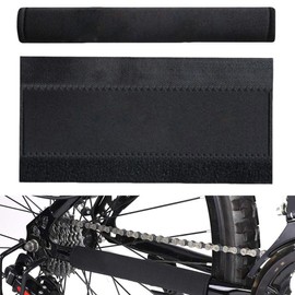 DWFEYOI 2 Pairs Bicycle Bike Chain Guard Chain Stay Protection Neopre Bicycle Chain Strut Protector Frame Protection Chain Stay Protection Neoprene Chain Stay Protection (Black)