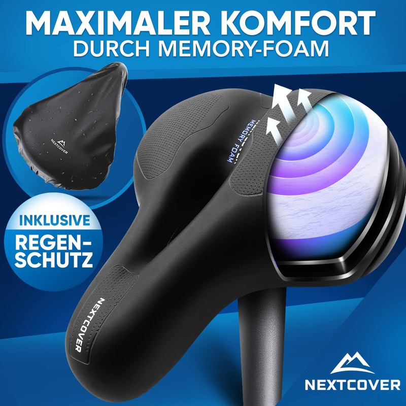 NEXTCOVER® Bicycle Saddle for Men and Women with [Airflow] Ergonomics