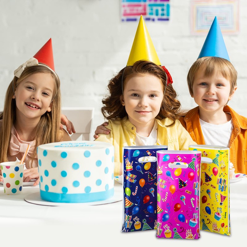 ASTARON Birthday Bags for Kids Parties, Pack of 30 Birthday
