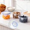 Pack of 6 300 ml Round Food Storage Containers, Airtight