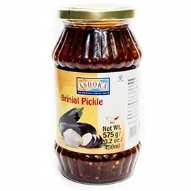 Ashoka - Brinjal Pickle - (aubergine pickle - mild) - 575g - (pack of 4)