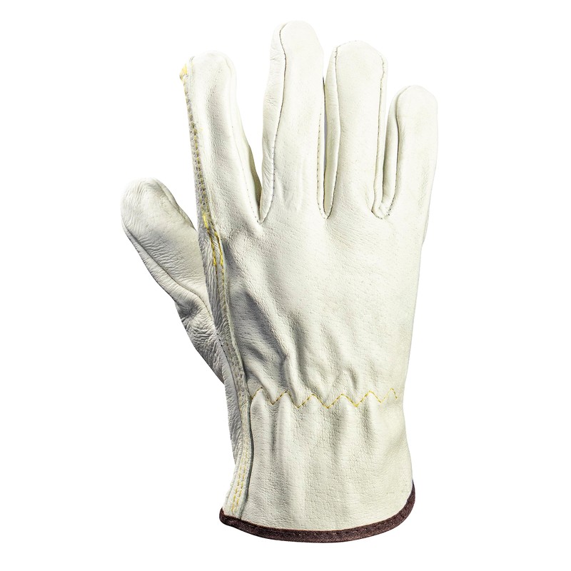 SAS Safety Corp Leather Driver Gloves. Size Large, White Color.