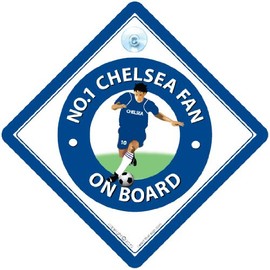 Texsport No.1 Chelsea Fan Car Sign, Footbal Sign, Chelsea, Football Supporter Car Sign, Soccer Car Sign, Car sign,Bumper sticker,decal