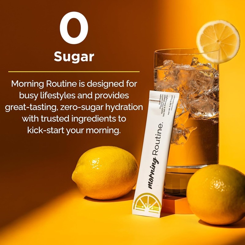 ROUTINE Morning Daily Hydration | Electrolyte Powder Packets with Apple