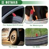 X AUTOHAUX Universal Tire Valve Stem Caps, 17mm, Aluminum Alloy,