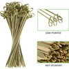 100Pcs Bamboo Cocktail Picks Toothpicks for Appetizers Natural Bamboo Knot