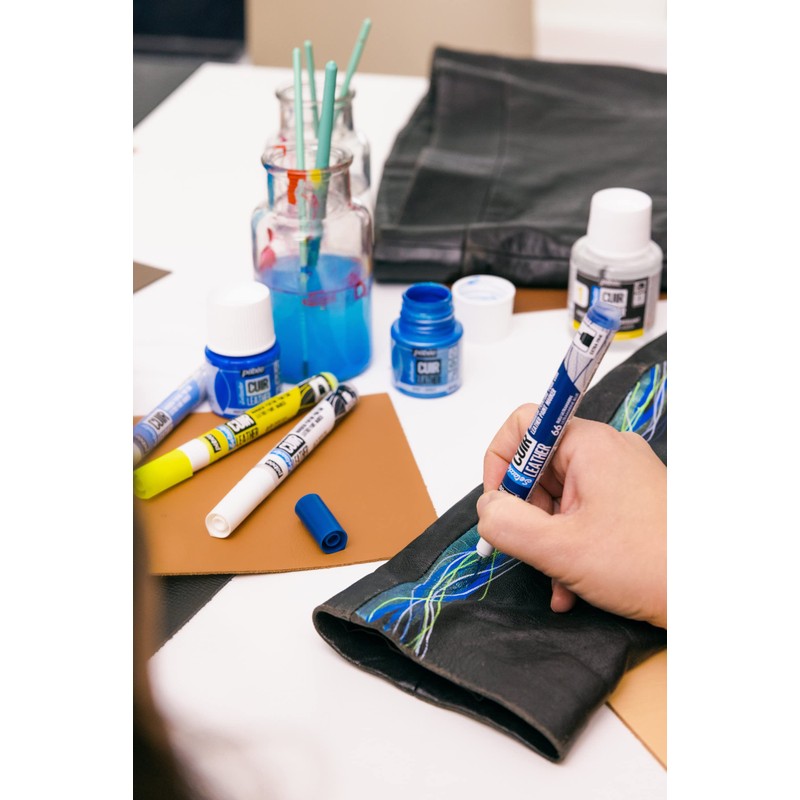 PEBEO Setacolor Leather-Set, Acrylic, See Description, 10 Products