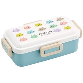 Skater Ag+ PFLB6AG Antibacterial Fluffy Lunch Box, 18.9 fl oz (530 ml), Nekotto, Colorful, Made in Japan