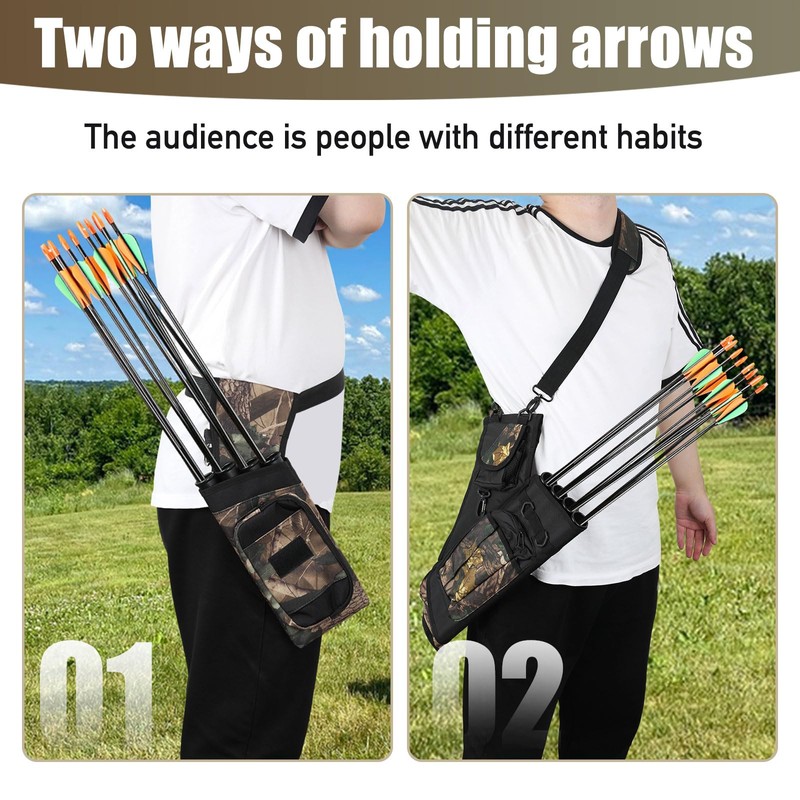 Sparklenut Side Quiver, Quiver for Arrows, Archery Accessories, Arrow Quiver