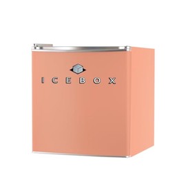 ICEBOX IBCR17BLS 1.7 Cu. Ft. Compact, Energy Star Certified Small, Single Door Mini Fridge with Freezer Refrigerator, Blush Red
