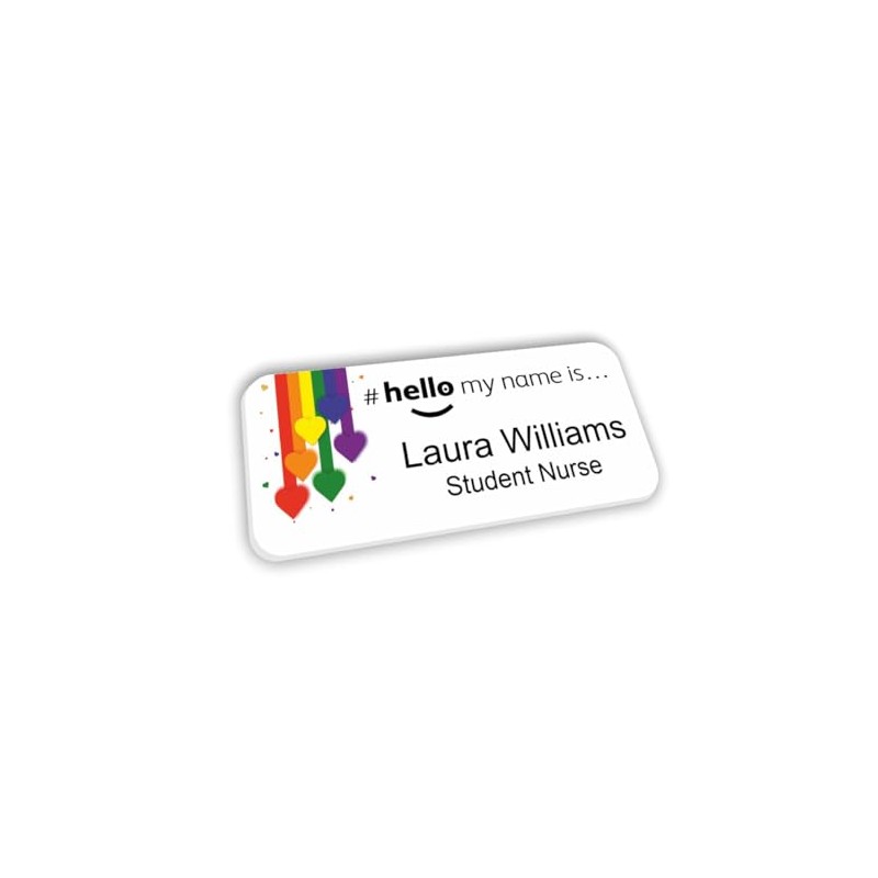 Hello My Name is Name Badge 76 x 32 mm