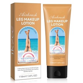 Leg Makeup Concealer Full Coverage,No Transfer Waterproof Cover Varicose Veins Cream (#2 Medium Glow)