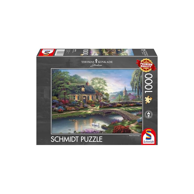 Schmidt Spiele 59775 Thomas Kinkade Stoney Creek Cottage Jigsaw Puzzle