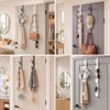 2PCS Perchero para Puerta, Gancho para Puerta, Con 5 Gancho,