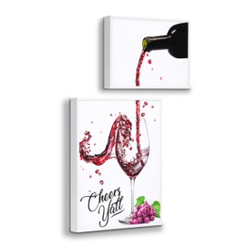 FpxXwq 15In Kitchen Wine Wall Art Decor, Fun Modern Bar Wood Wall Decor，Wine Lover's Pick, Wine Themed Decor Suitable for Home Kitchen，Living Rooms, Dining Areas, Living Room Wall Fillers