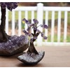 Natural Crystal Tree Decor, Desk Decor with Amethyst Crystal Chakra