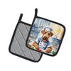 Caroline's Treasures Airedale Terrier The Chef Pair of Pot Holders