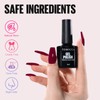 TOMICCA UV Nail Varnish Set, 6 Colours, Red & Red