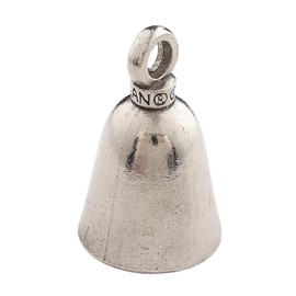 Guardian Bell Plain Good Luck Bell w/Keyring & Black Velvet Gift Bag | Motorcycle Bell | Lead-Free Pewter | Good Luck Gift to Friends & Family | Bike Bell | Made in USA
