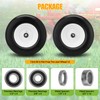 2PCS 13x5.00-6 Flat Free Tire and Wheel with 1/2" &