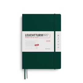 LEUCHTTURM1917 372757 Weekly Planner Composition (B5) 2026, Forest Green