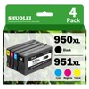 950XL 951XL Combo Compatible for HP 950 XL 951 XL Ink Cartridge Replacement for HP OfficeJet Pro 8600 8610 8620 8100 8630 8660 8640 8615 76DW 251DW (1 Black, 1 Cyan, 1 Magenta, 1 Yellow)