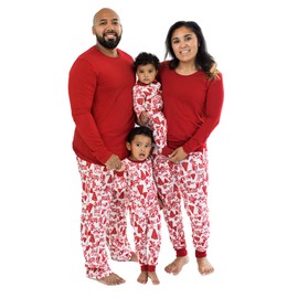 Burt's Bees Baby Unisex Baby 1-Piece Family Jammies Matching Holiday Organic Cotton Pajamas, Woodland Winter, 6-9 Months