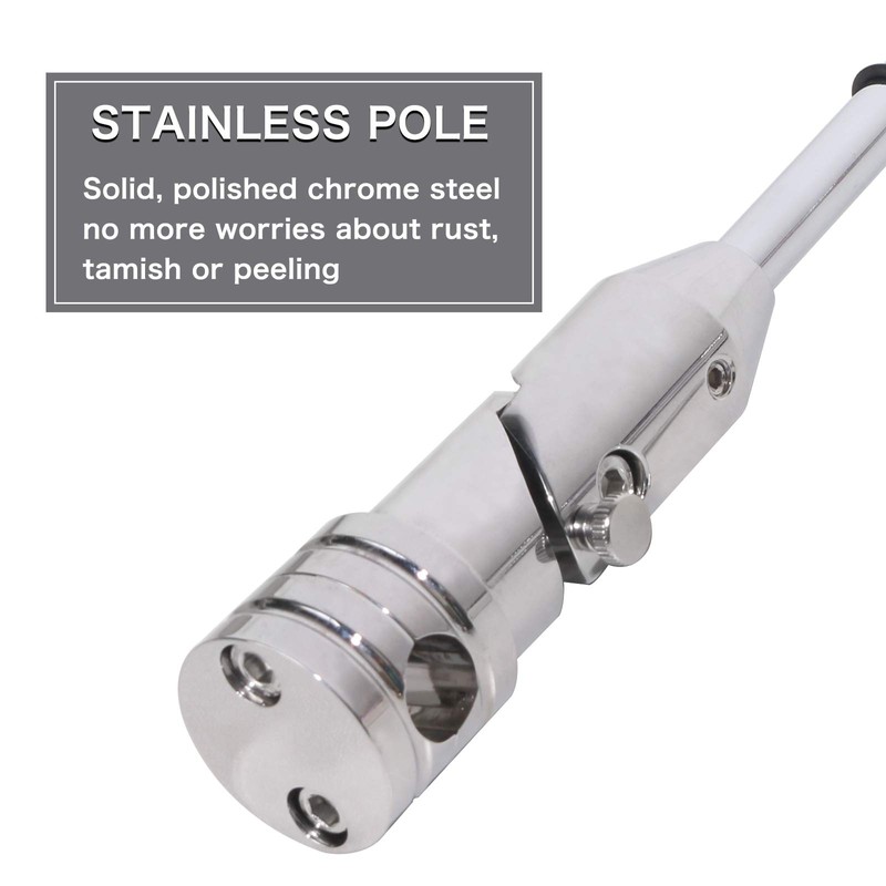 2 Pack Motorcycle Flag Pole Fold Down 90° and American