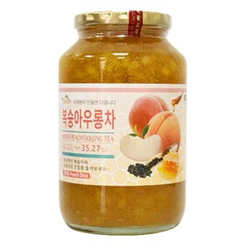 Apexy Korean Honey Peach Oolong Tea – Made with Real Fruit, No Artificial Colors – Premium Drink Base, Smoothies, Desserts, Cocktails, Yogurt, Spreads Made in KOREA 35.27oz (1kg). (Peach Oolong Tea)