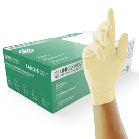 Unigloves LANO-E-GEL Latex Gloves