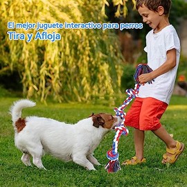 Juguetes para Perro Grande, Cuerda para Masticar Perros 5 Nudos (86 cm)                                                                               