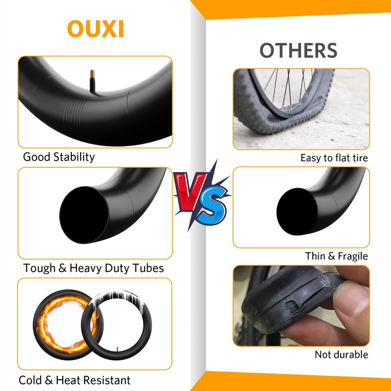 OUXI Fat Bike Inner Tube 20" x 4.0 Electric Mountain