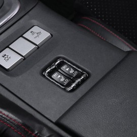 BETTERHUMZ Carbon Fiber Heated Seat Traction Button Compatible with Toyota GR86 for Subaru BRZ 2021-2024 Car Interior Molding Accessories (Black)