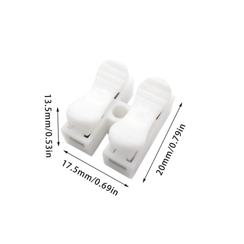 100pcs Spring Wire Connectors, Spring Clamp Terminal Quick Splice Wire