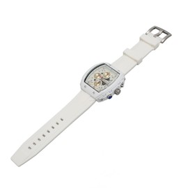Multifunctional Men Sport Watch 30m Waterproof Rubber Strap Fashionable Digital Display Analog Quartz Watch for Men White