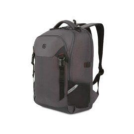 SwissGear Civic Pro Laptop Backpack, Grey, 18"x13.25"x7"