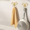 GOMAKERER 4 Pcs Bow Hooks for Wall, 2.6x2.6Inch Gold Coat