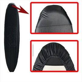 Funktion FK-WRAP-FU-BLK-NG Surfboard Cover for Fanboards Black Nose Guard Enhanced Edition