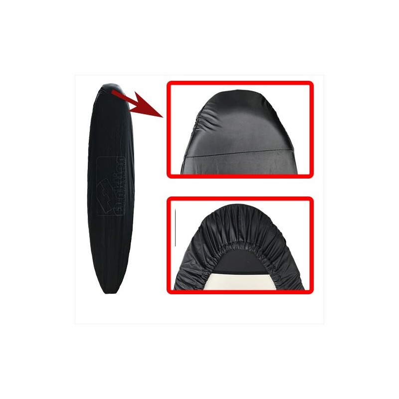 Funktion FK-WRAP-FU-BLK-NG Surfboard Cover for Fanboards Black Nose Guard Enhanced